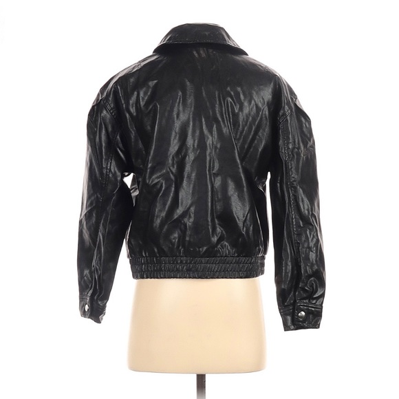 NWT Wild Fable Faux Leather Bomber Moto Jacket - Picture 3 of 3